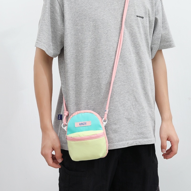 Happy Million crossbody torbica za telefon – gradski minimalistički stil, Oxford tkanina, unutarnja kapsa za telefon, proljeće 2025