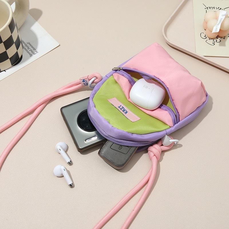 Happy Million crossbody torbica za telefon – gradski minimalistički stil, Oxford tkanina, unutarnja kapsa za telefon, proljeće 2025