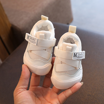 Dječje tenisice za hodanje – unisex, gornji dio od mrežaste tkanine, ležerni stil, Velcro zatvarač, za djecu 12–36 mjeseci