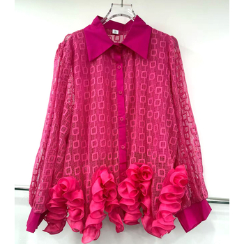 Damski čipkasti top-kardigan s patchwork detaljima, dugi rukavi, elegantan jesenski dizajn, poliester