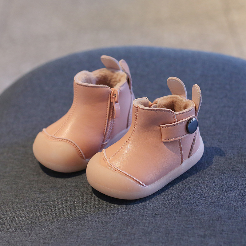 Cipele za bebe i malu djecu (fleece podstava; vamp s mikrovlaknom kože; bočni zatvarač; zimsko/jesensko; 12–36 mjeseci)