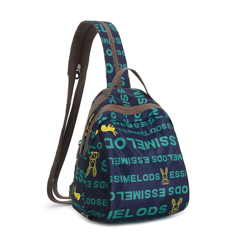 Rucsac urban din nylon pentru femei, design chest-bag, Zhongzhuo — nylon, fermoar, buzunar pentru telefon, căptușeală poliester