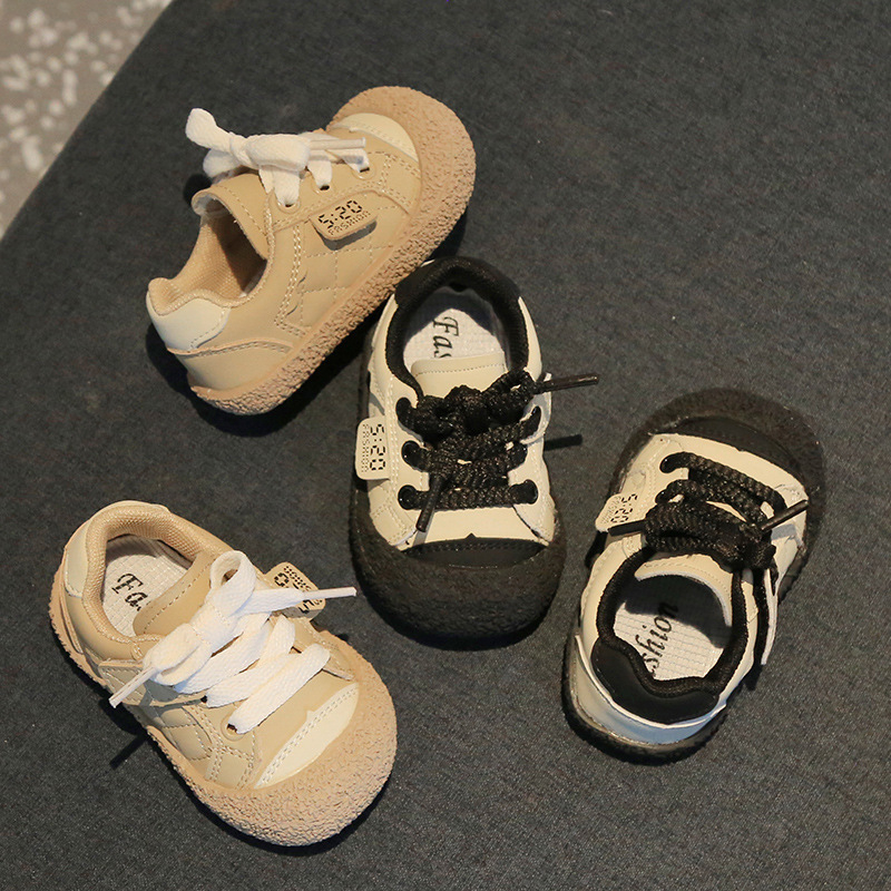 Veličina 24 Cipele za bebe za proljeće i jesen, za dječake i djevojčice, mek potplat, protuklizne, Velcro kopča, za uzrast 12–36 mjeseci