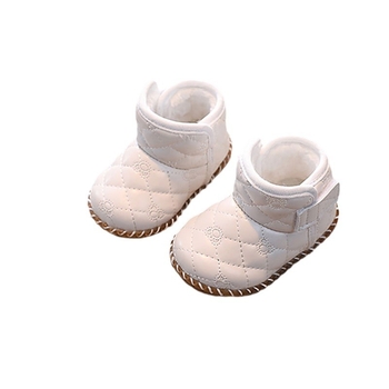 Ghete de zăpadă pentru copii, 12–36 luni, din piele sintetică pe partea superioară, înalte, înălțime medie a tubului