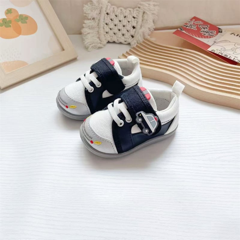 Pantofi pentru copii mici, unisex, stil japonez, partea superioară din pânză, închidere Velcro, talpă moale antiderapant, respirabili, talpă joasă, pentru 12–36 luni și 24–48 luni