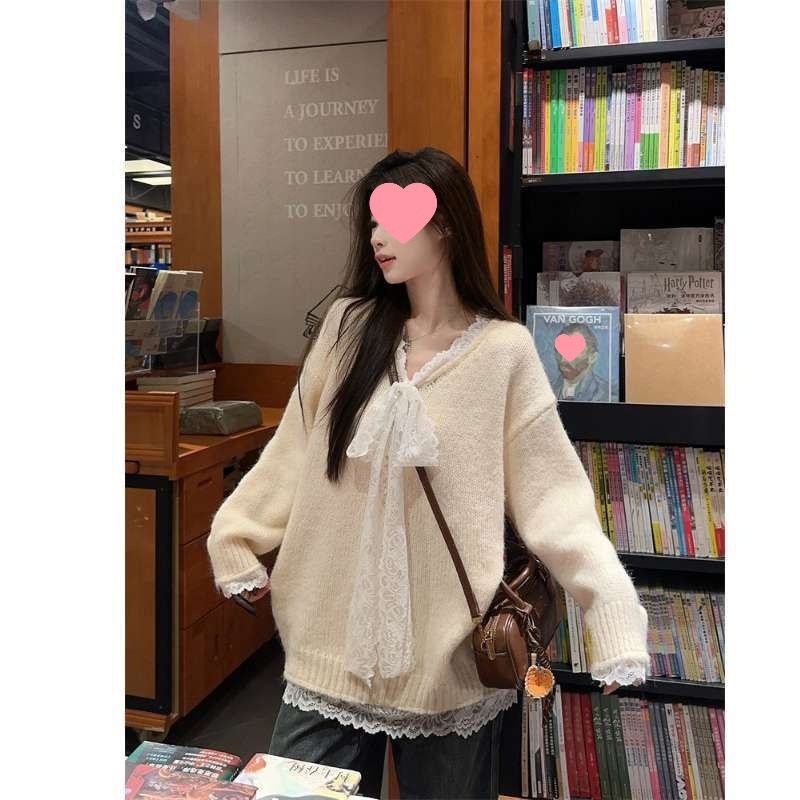 Ženski pulover u korejskom stilu, Ice Silk tkanina, bez rukava, V-izrez, kardigan