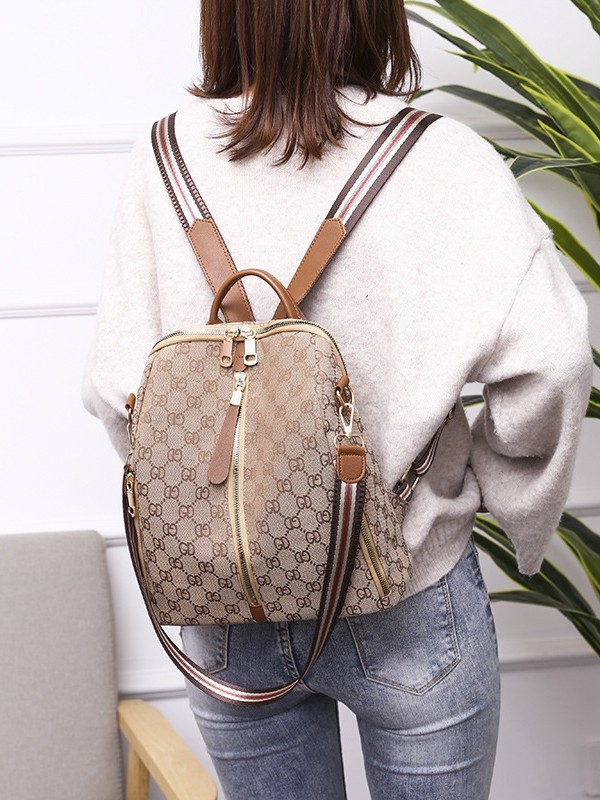 Rucsac de oraș în stil street cu capacitate mare, material Oxford, protecție anti-furt, închidere cu fermoar, buzunar intern cu fermoar