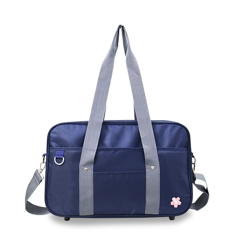 Geantă școlară JK-Uniform brodată, din Oxford, cu fermoar