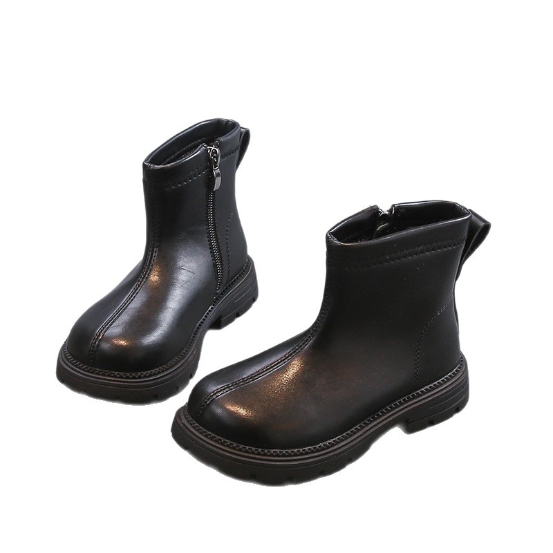 Martin čizme za djecu, podstavljene flisom, unisex, bočni zatvarač, gumeni đon, niska visina