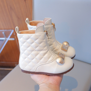 Djevojčice princeze gležnjače do srednje duljine, mrežasti uzorak, prednji zatvarač, umjetna koža, za uzrast 7–16