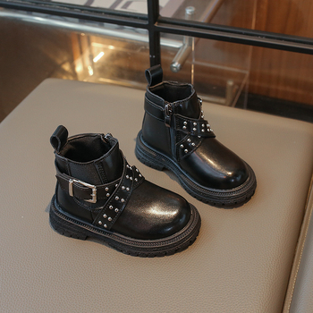 Dječje Martin čizme, gornji dio od superfibre, bočni zatvarač, srednja visina, vodootporne i protuklizne