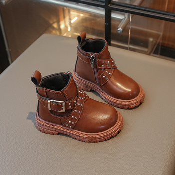 Dječje Martin čizme, gornji dio od superfibre, bočni zatvarač, srednja visina, vodootporne i protuklizne