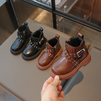 Dječje Martin čizme, gornji dio od superfibre, bočni zatvarač, srednja visina, vodootporne i protuklizne