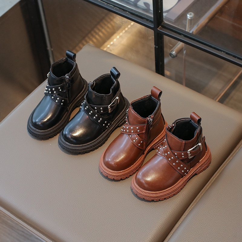 Dječje Martin čizme, gornji dio od superfibre, bočni zatvarač, srednja visina, vodootporne i protuklizne