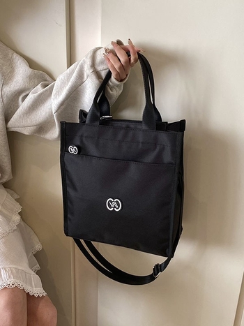 Torba za ručak za posao sa zatvaračem, Oxford platno, uspravni kvadratni oblik, unutarnji džep sa zipom i džep za telefon