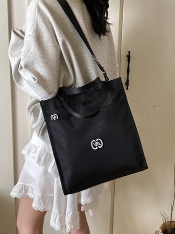 Torba za ručak za posao sa zatvaračem, Oxford platno, uspravni kvadratni oblik, unutarnji džep sa zipom i džep za telefon