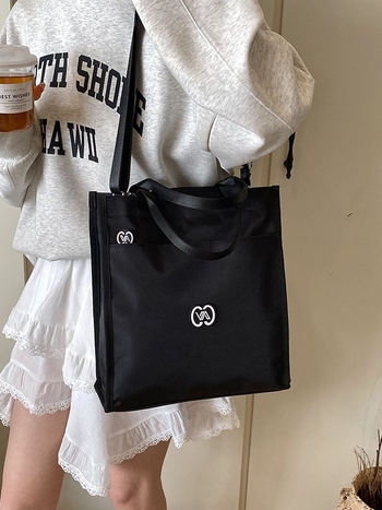 Torba za ručak za posao sa zatvaračem, Oxford platno, uspravni kvadratni oblik, unutarnji džep sa zipom i džep za telefon