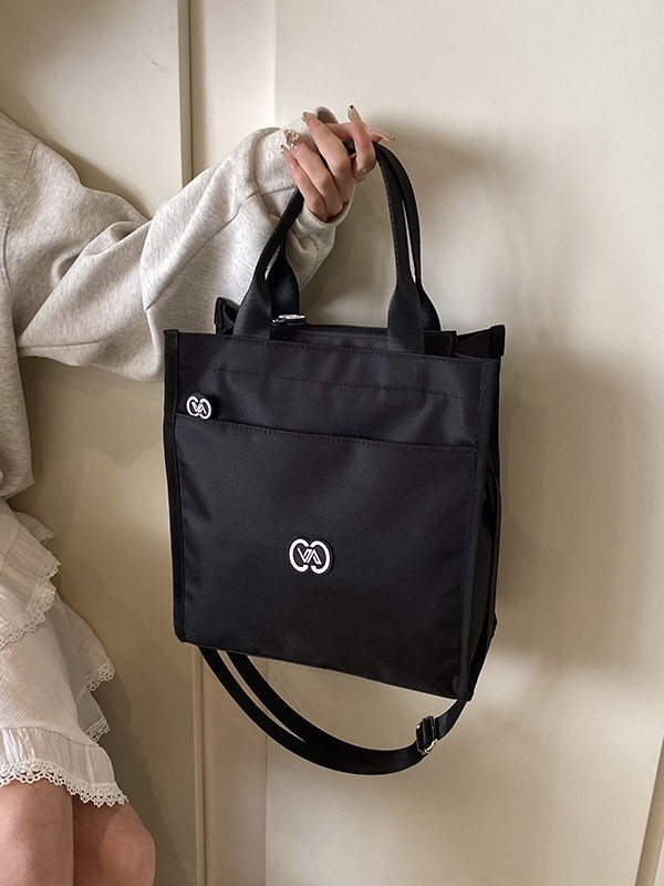 Torba za ručak za posao sa zatvaračem, Oxford platno, uspravni kvadratni oblik, unutarnji džep sa zipom i džep za telefon