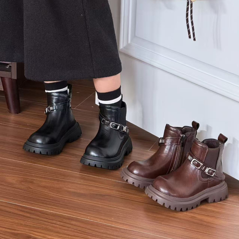 Dječje Martin čizme - bočni zip, flis navlaka, srednja visina, unisex, EVA potplata