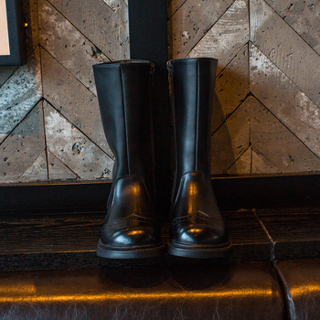 Dječje čizme viteza za djevojčice, s flis podstavom, gornji dio od prave kože, gumeni đon, bočni zatvarač