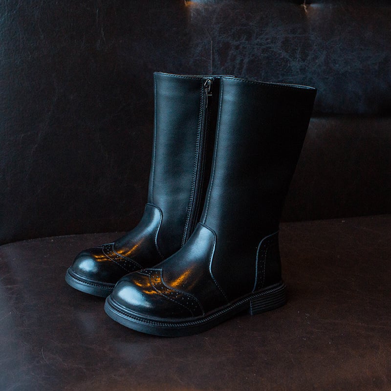 Dječje čizme viteza za djevojčice, s flis podstavom, gornji dio od prave kože, gumeni đon, bočni zatvarač