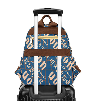 Ženski gradski ruksak od Oxford tkanine, velike kapacitete, prozračan i vodootporan, gornje zatvaranje kapicom, unutarnji džepovi: džep za laptop, džep za telefon i džep sa zatvaračem