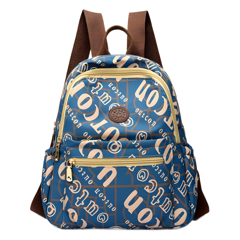 Ženski gradski ruksak od Oxford tkanine, velike kapacitete, prozračan i vodootporan, gornje zatvaranje kapicom, unutarnji džepovi: džep za laptop, džep za telefon i džep sa zatvaračem