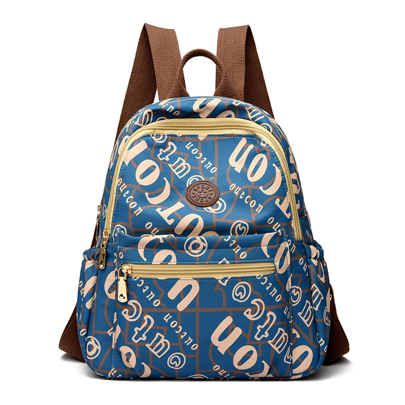 Ženski gradski ruksak od Oxford tkanine, velike kapacitete, prozračan i vodootporan, gornje zatvaranje kapicom, unutarnji džepovi: džep za laptop, džep za telefon i džep sa zatvaračem