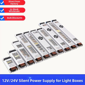 Kapcsolóüzemű LED fénydoboz tápegység (Ultra-thin sorozat) – hatékonyság 85%, IP20, súly 0,5 kg