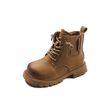 Dječje Martin čizme – Unisex, britanski stil, s prednjim vezivanjem, srednja visina čizme, gornji dio od sintetičke kože