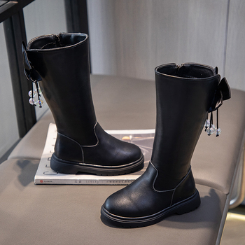 Martin čizme za djevojčice, sintetička koža, visok gornji dio, bočni zatvarač, toplo i protuklizne podloge