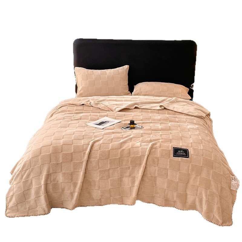 Whitsea dječja fleece deka s kariranim uzorkom, poliesterski materijal, za sve sezone