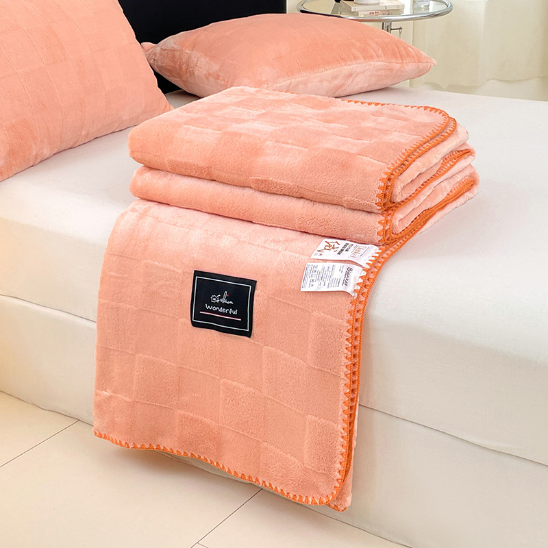 Whitsea dječja fleece deka s kariranim uzorkom, poliesterski materijal, za sve sezone