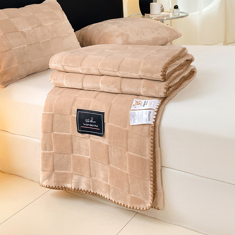 Whitsea dječja fleece deka s kariranim uzorkom, poliesterski materijal, za sve sezone