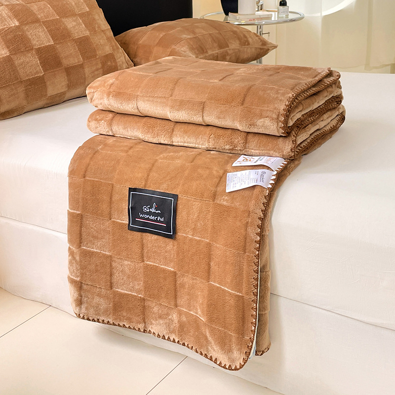 Whitsea dječja fleece deka s kariranim uzorkom, poliesterski materijal, za sve sezone