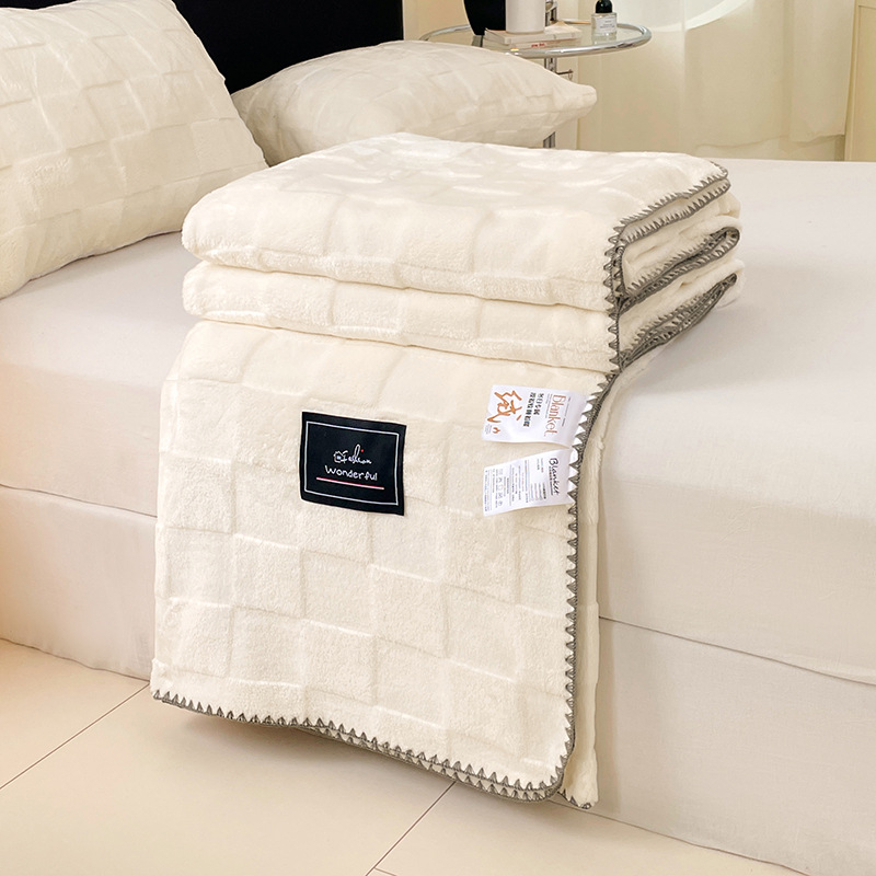 Whitsea dječja fleece deka s kariranim uzorkom, poliesterski materijal, za sve sezone