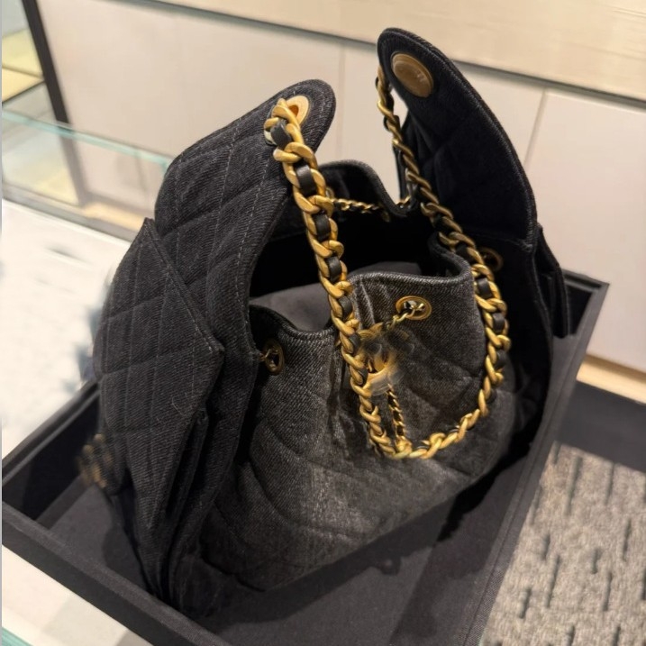 Jennie Hobo torba od Oxford tkanine, podstava od kanve, gradski minimalistički stil, zatvaranje šnuralom