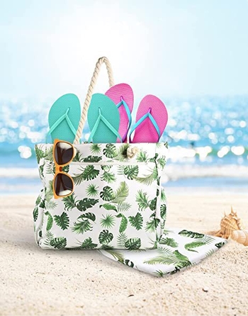 Geantă tote Oxford cu fermoar, stil proaspăt și dulce, buzunar interior cu fermoar, căptușeală poliester