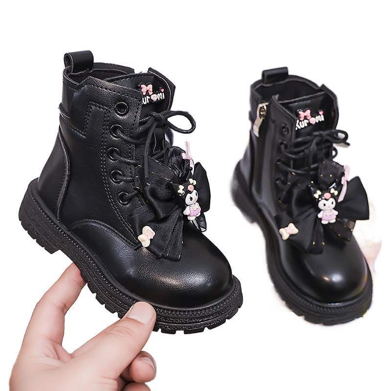 Dječje Martin čizme za djevojčice, niski kroj dizajn, gornji dio od umjetne kože, đon od prirodne gume, za uzrast 1–3 godine