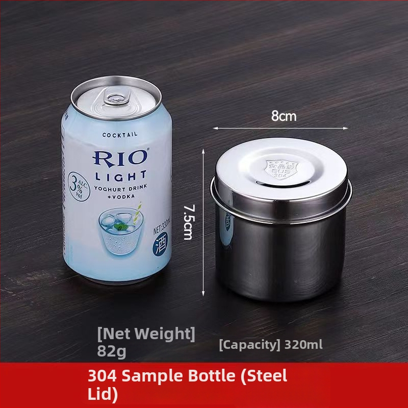 304 rozsdamentes acél minta doboz, kerek, mikrohullámú sütőben használható, 500 darab