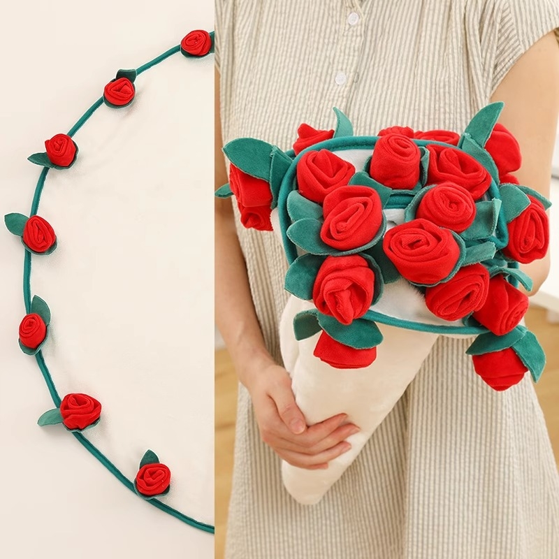 Rózsamintás flanel takaró | Minden évszakra, 300–500 g poliészter, Flanel takaró, Stílus: Új kínai stílus