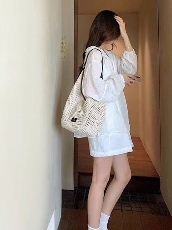 Gemashi Geantă din țesătură — formă orizontal pătrată, închidere magnetică, căptușeală din poliester, utilizare zilnică, Vara 2025