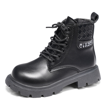 Gyerekeknek Martin csizma, Uniszex, Szintetikus bőr felső rész, Gumi talp, Oldalsó cipzár, Őszi–Téli 2025