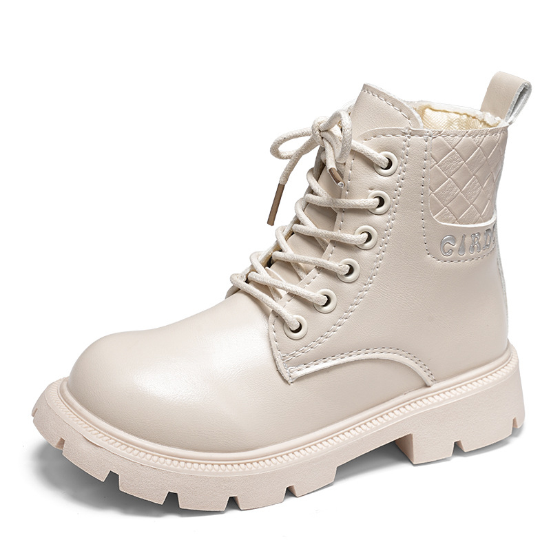 Gyerekeknek Martin csizma, Uniszex, Szintetikus bőr felső rész, Gumi talp, Oldalsó cipzár, Őszi–Téli 2025