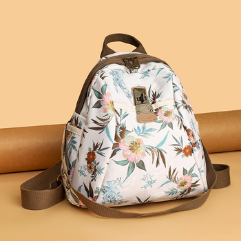 Női utazótáska hátizsák, nagy kapacitás, Oxford anyag, cipzáras záródás, poliészter bélés, belső cipzáras zseb