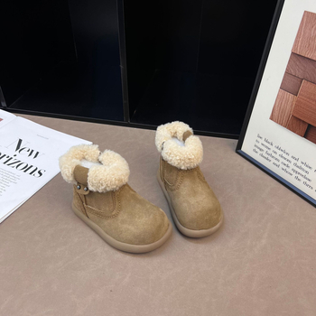 Lányok téli martens csizma nubuk velúrból, oldalsó cipzár, vastag melegtartó bélés, alacsony szár, gumírozott talp