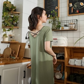 Rochie de maternitate și alăptare, croială A-line lejeră, lungime midi, decolteu în V, mâneci 3/4, viscoză (fibra de celuloză regenerată 90–95%)