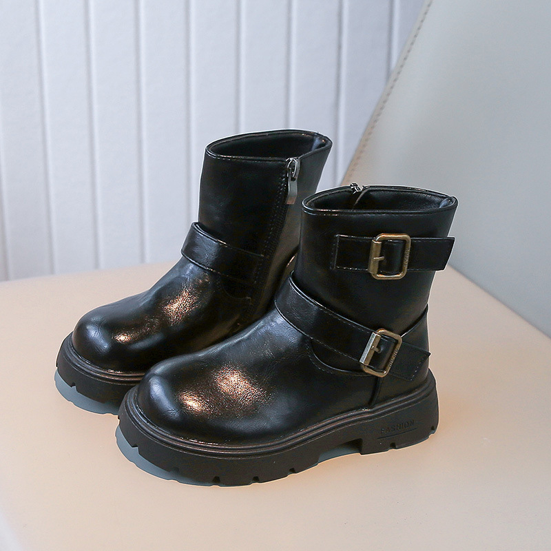 Djevojčice niske modne čizme s prugastim uzorkom, gornji dio od mikrofiber kože, gumeni potplat, bočni zatvarač, otporne na habanje