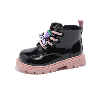 Djevojčice Martin čizme, umjetna koža gornji dio, gumeni potplat, bočni zatvarač, srednja dužina potkoljenice, protupklizno (Jesen–Zima)