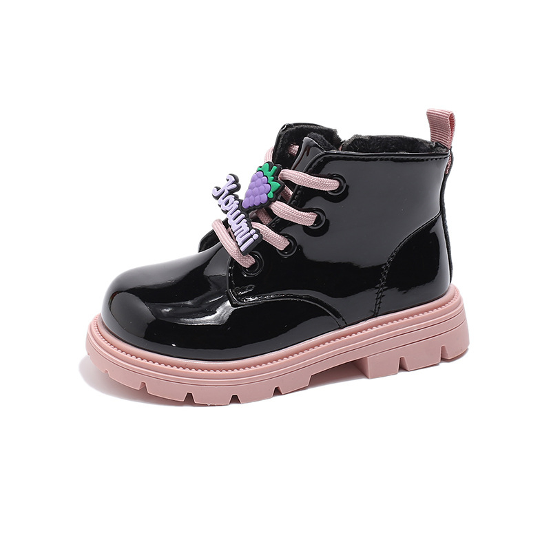 Djevojčice Martin čizme, umjetna koža gornji dio, gumeni potplat, bočni zatvarač, srednja dužina potkoljenice, protupklizno (Jesen–Zima)